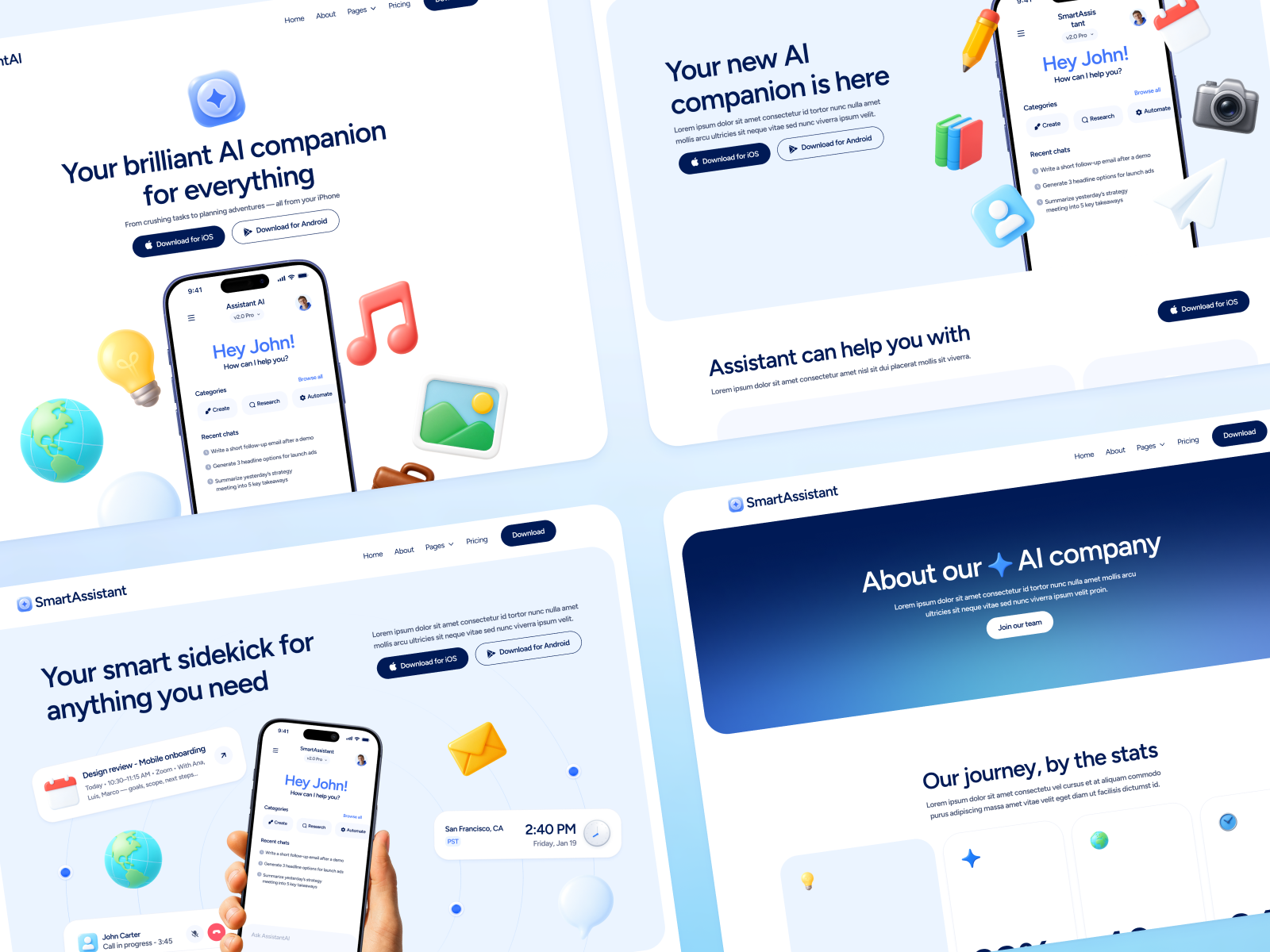 AI Assistant Application Webflow Theme
