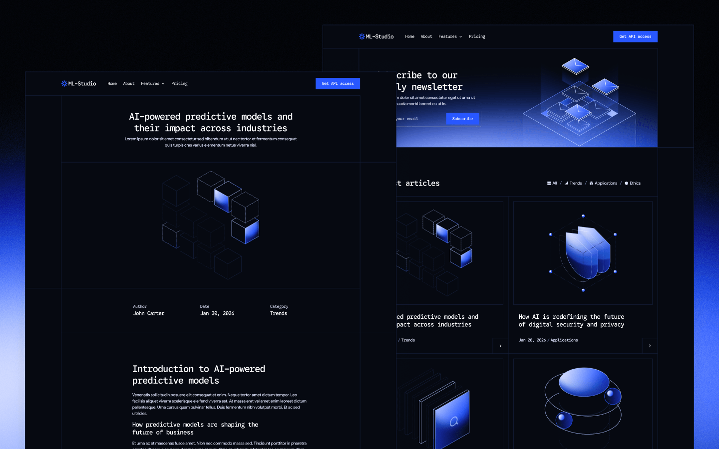 Artificial Intelligence Webflow Template