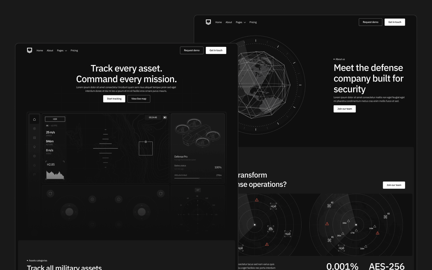 Defense Webflow Template