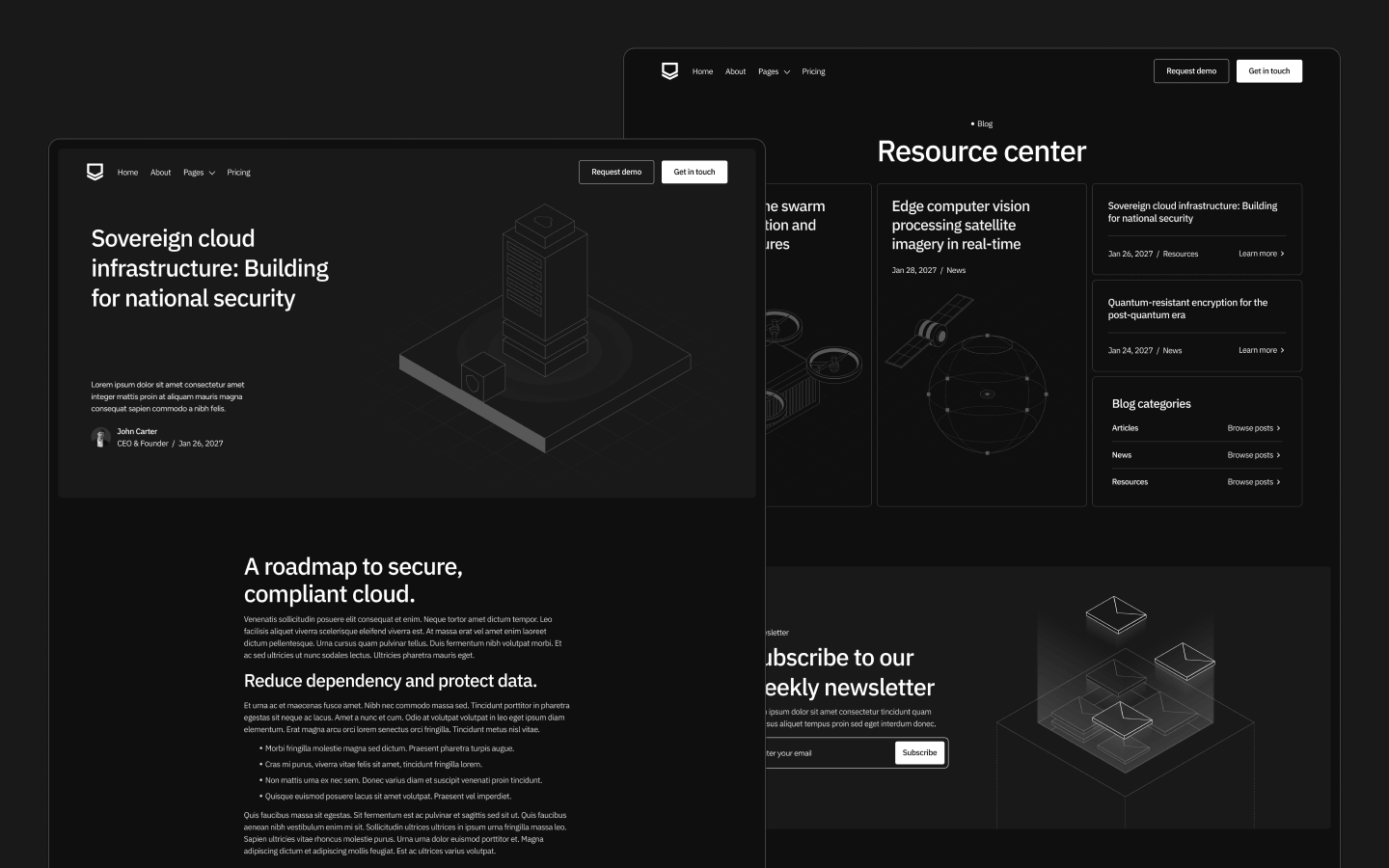 Military Technology Webflow Template