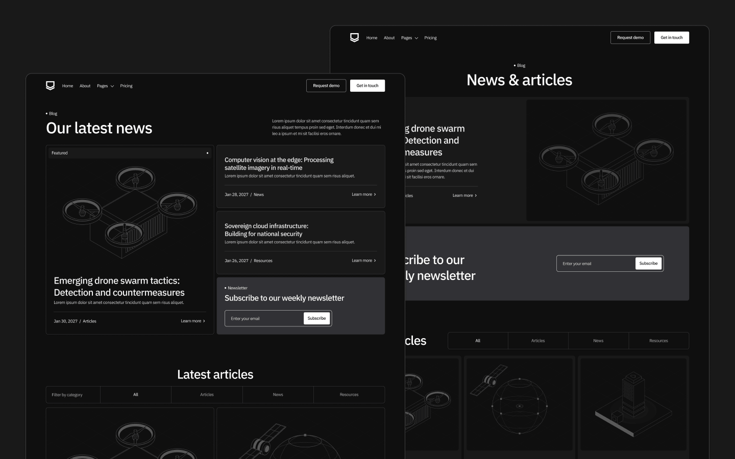Defense Platform Webflow Theme