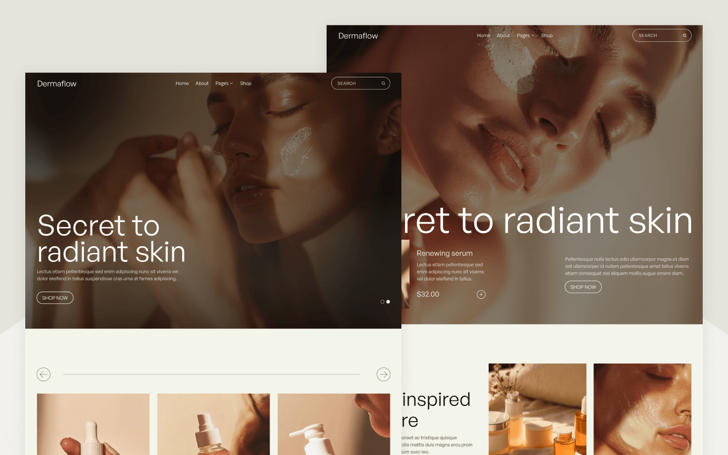 Skincare Cosmetics Webflow Template
