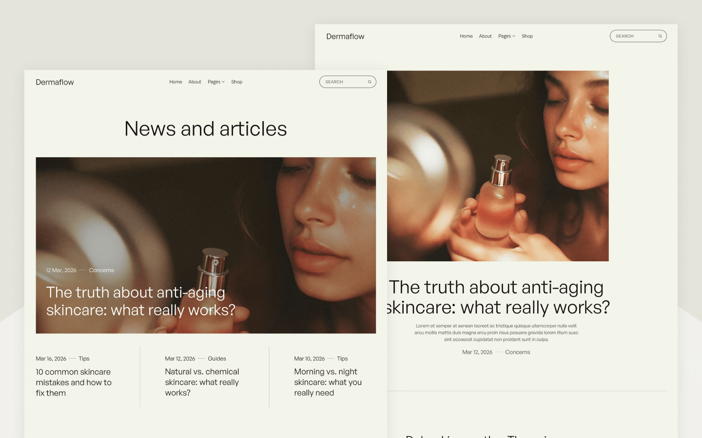 Skincare Webflow Theme