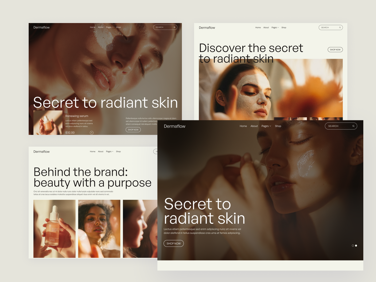 Skincare Products Webflow Template