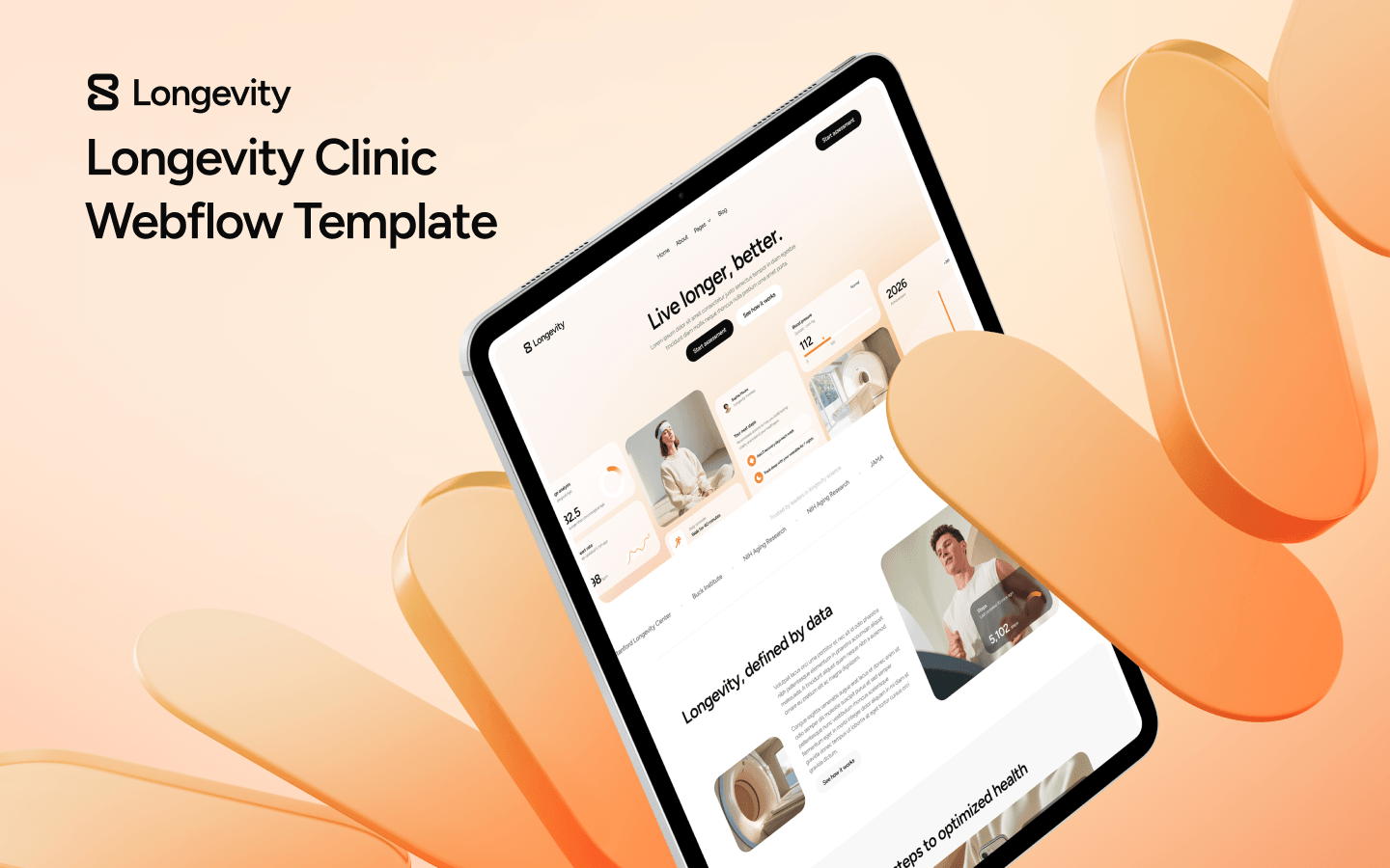 Longevity Clinic Webflow Template