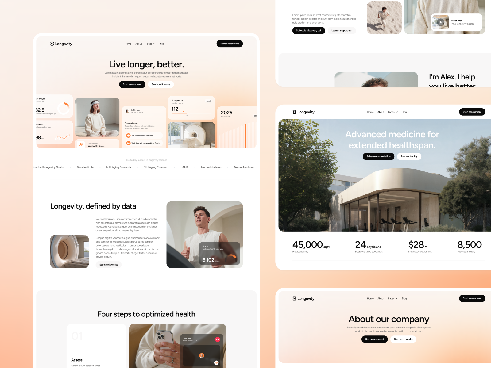 Longevity Clinic Webflow Theme