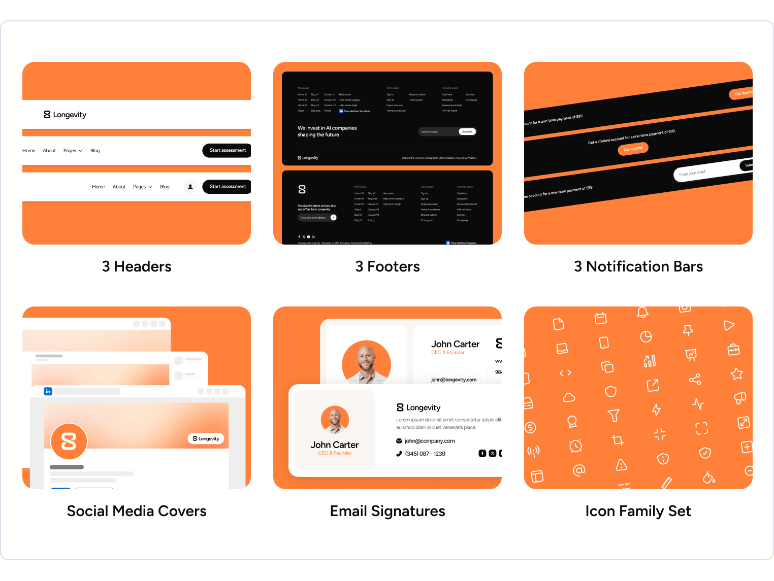 Longevity - Longevity Clinic Webflow Template Benefits