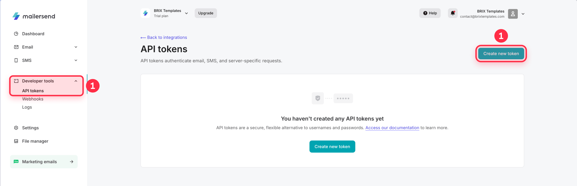 How To Create A MailerSend API Token For Make