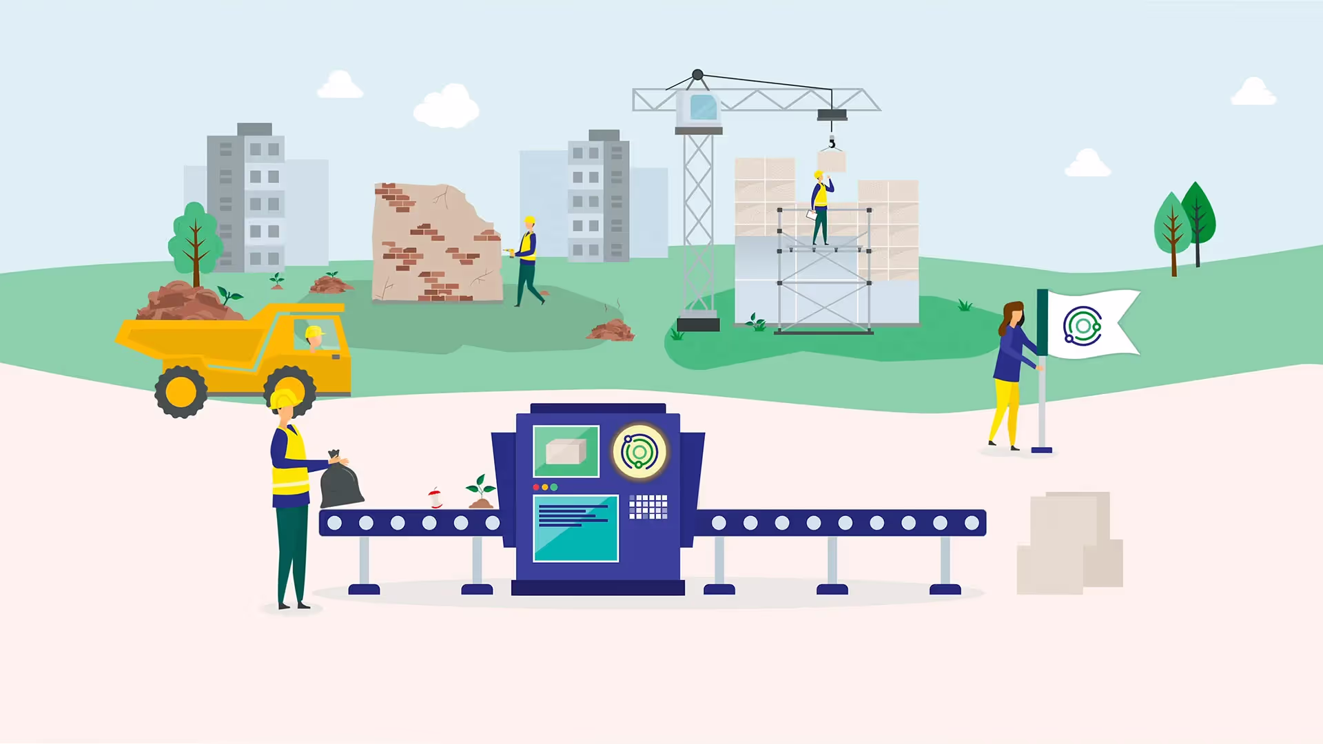 CBCI - Circular Bio-based Construction Industry — animatie still