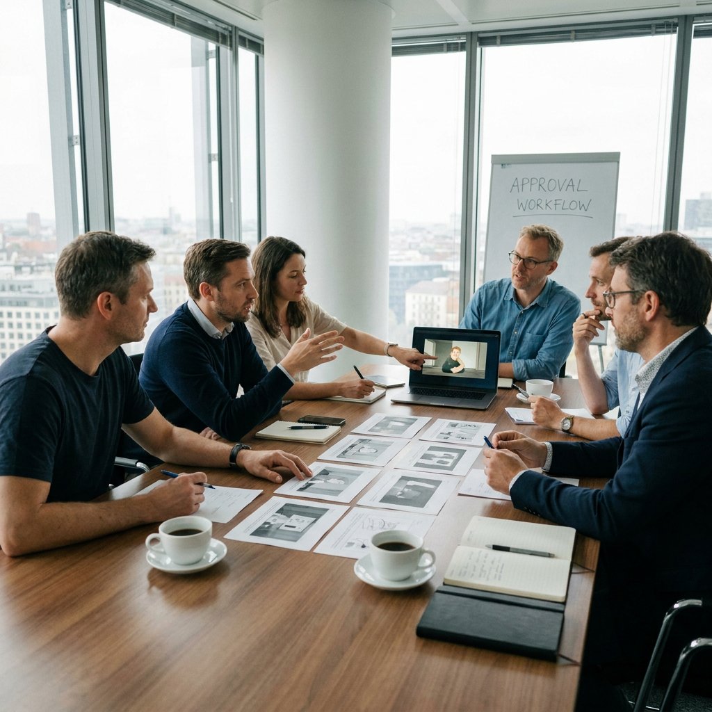 Lees hoe een strak goedkeuringsproces voor animatievideo's werkt: van script en storyboard tot feedbackrondes, final cut en oplevering.