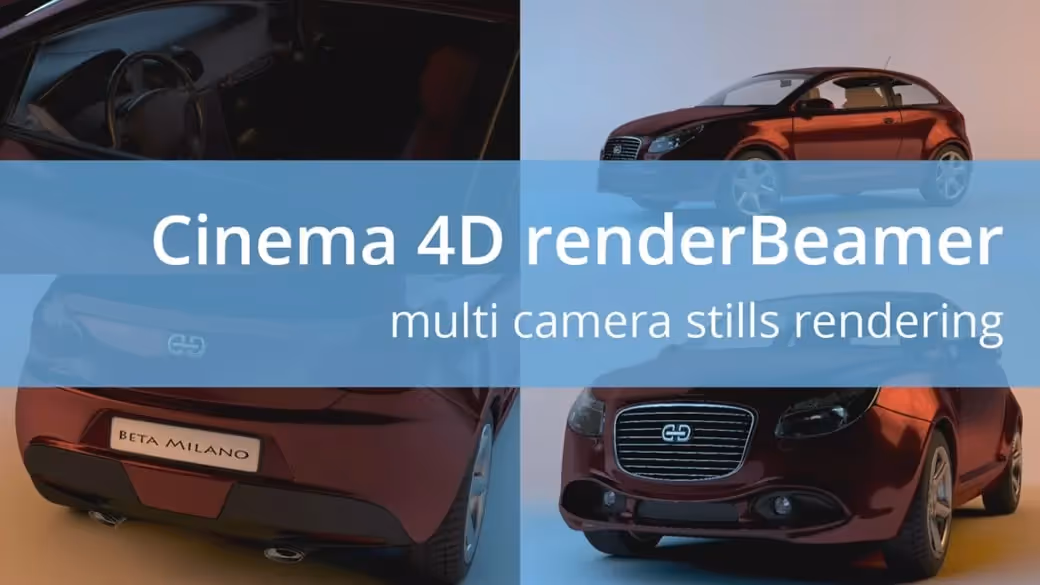 Multi Camera stills in Cinema 4D