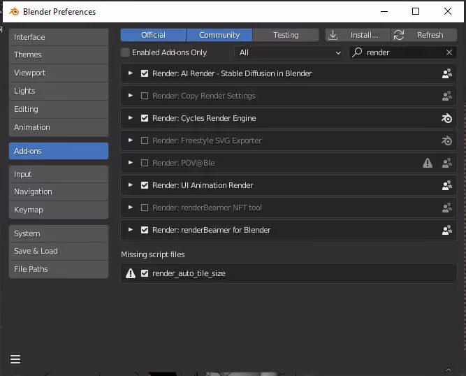 Stable Diffusion for rendering in Blender