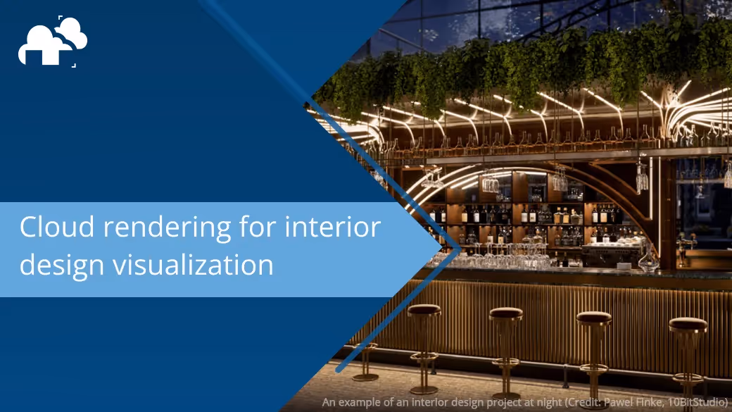 Visualizing interior design ideas through cloud rendering