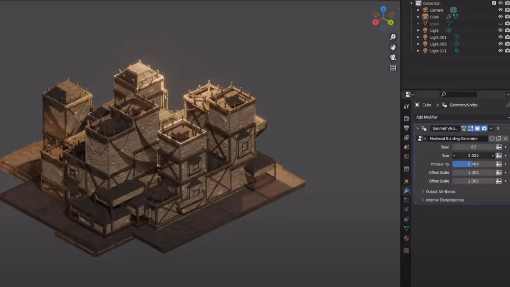 The power of procedural asset generation and render farms in 3D graphics