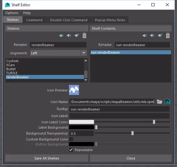 Missing Maya plugin in shelf & removing the plugin