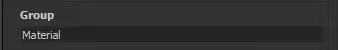 Type in “Material” under Group