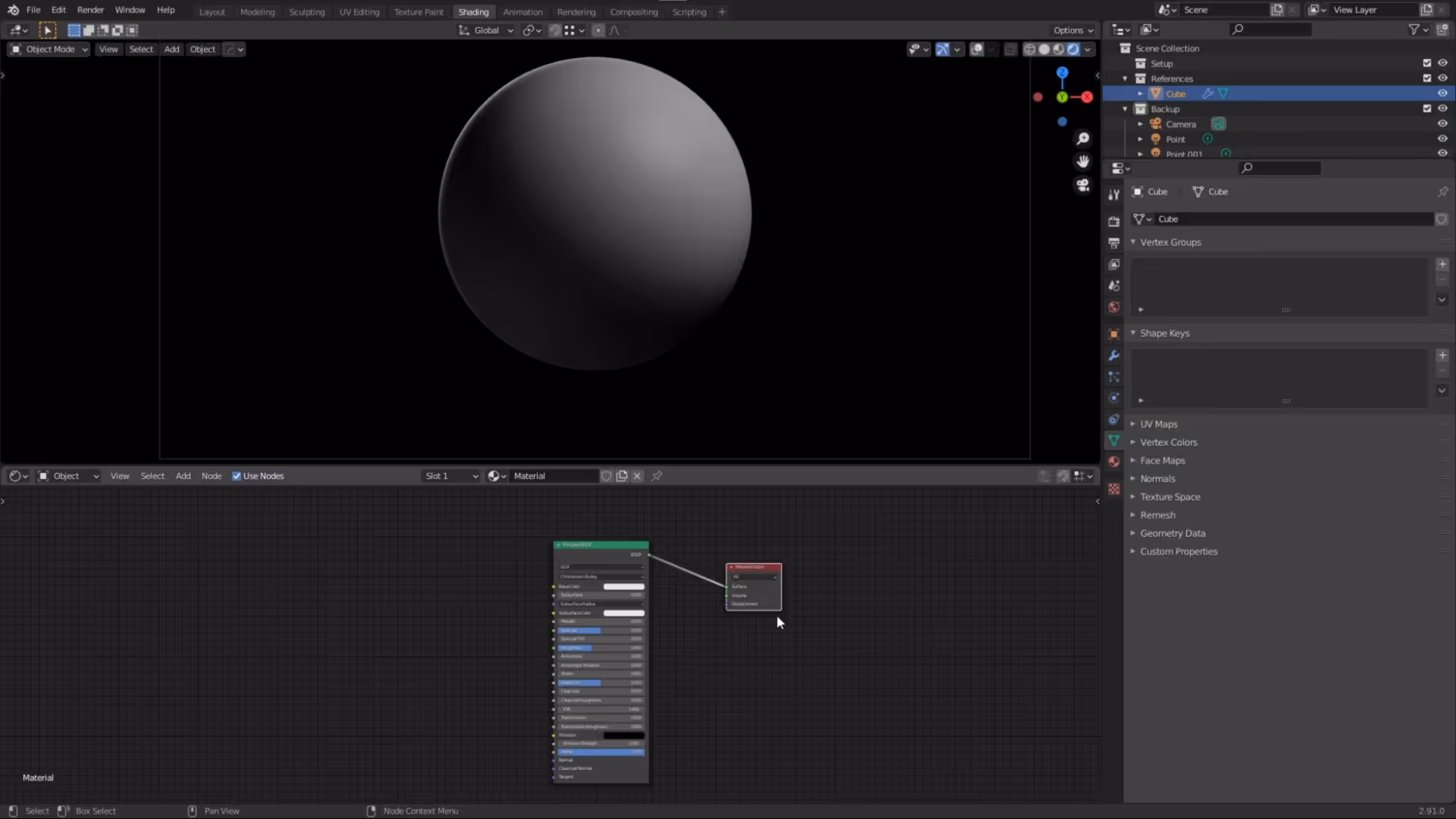 Blender 노드 에디터