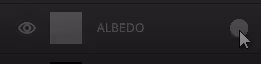 deactivate all channels except albedo