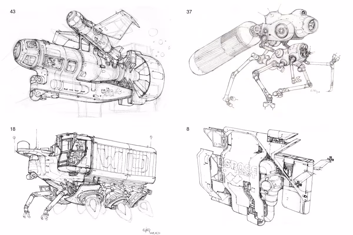 Spaceship sketches