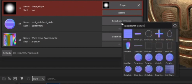 new resource and find replacement