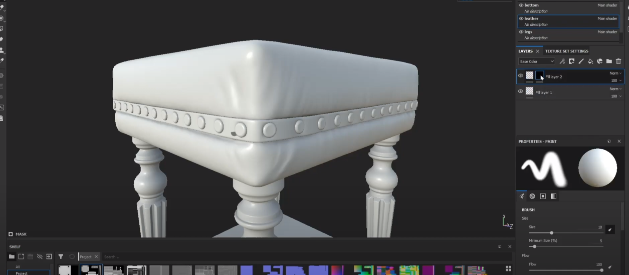 create another fill layer and add black mask