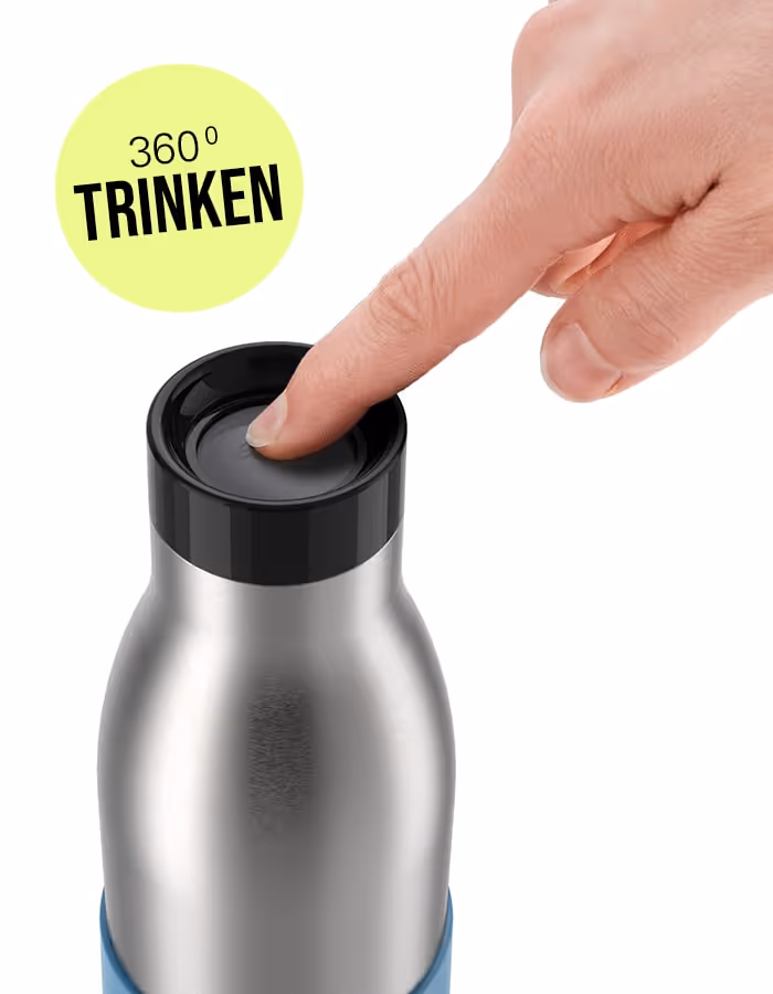 Emsa Isolierflasche mit Deckel 100% dicht