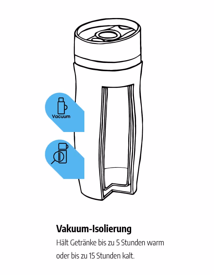 Preiswerter Thermobecher graviert mit Logo