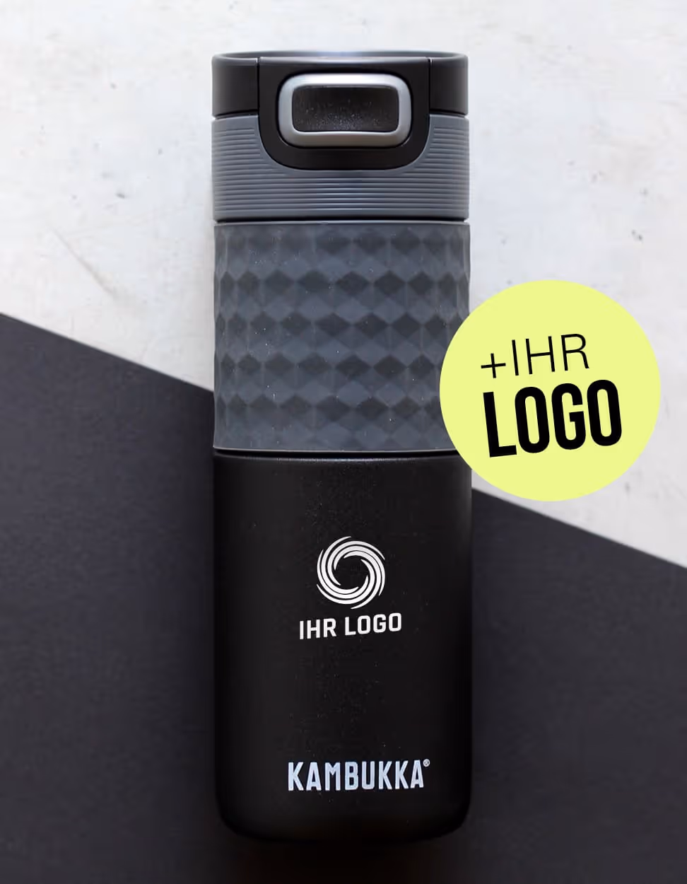 Emsa bluDrop Isolierflasche individuell bedrucken mit Logo und Namen