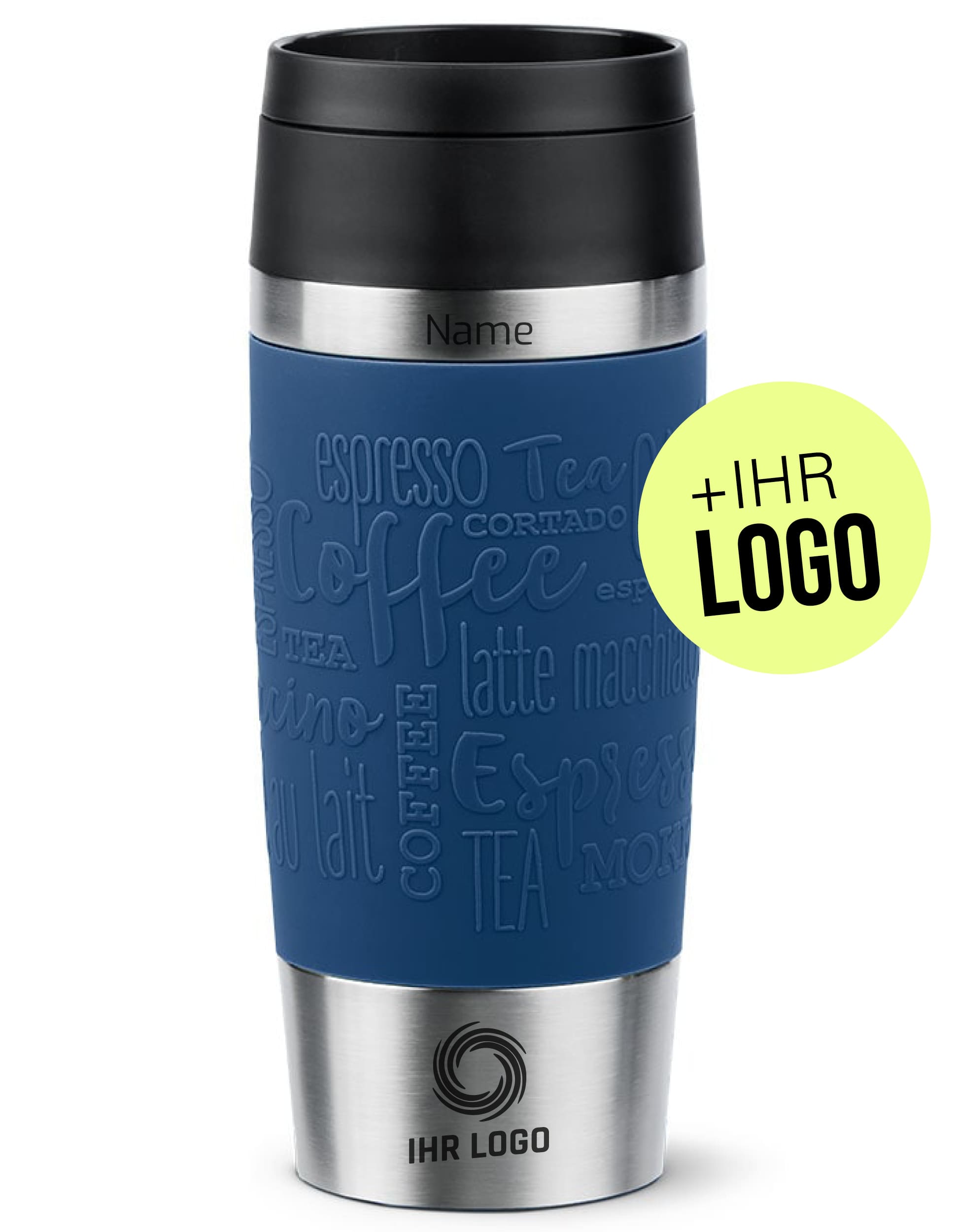 Emsa Travel Mug, Classic Edelstahl mit Werbeanbringung Logo