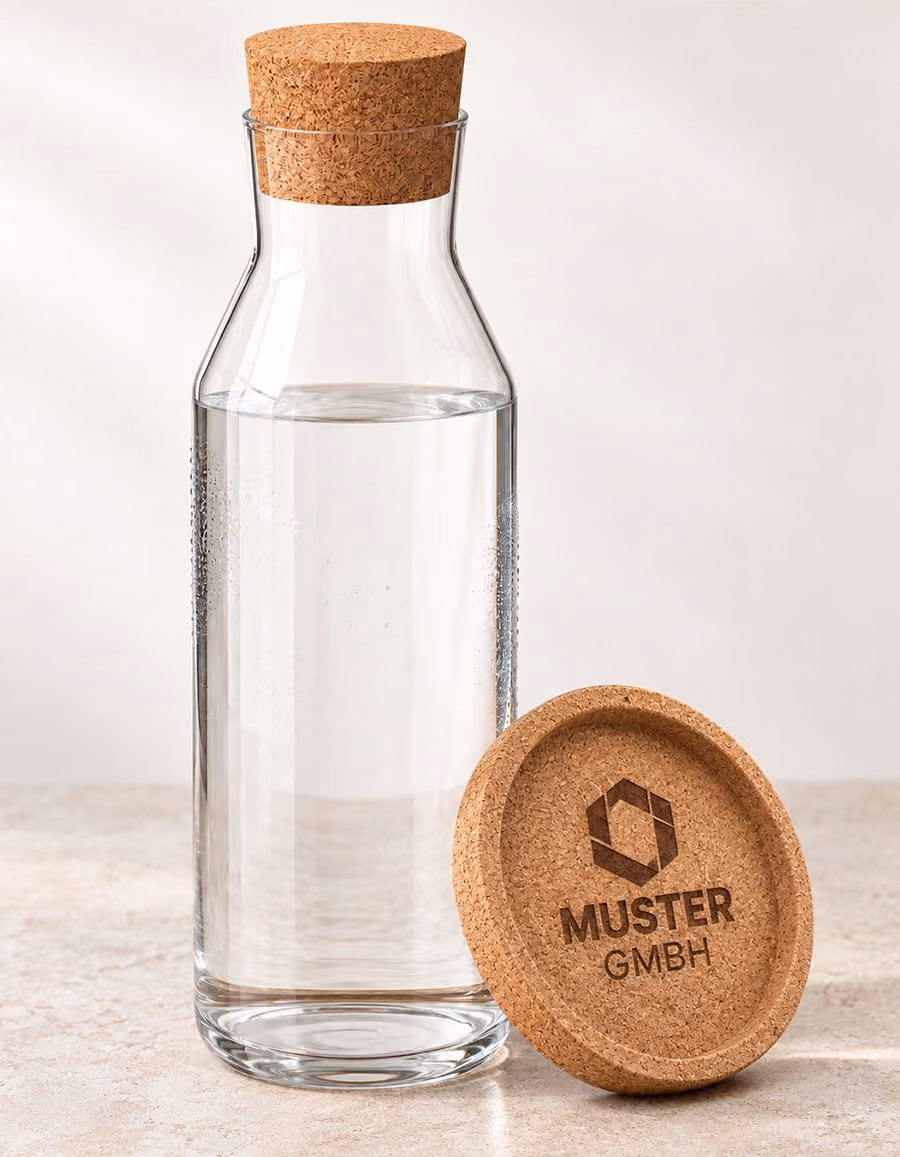 Wasserflasche mit Logo für Mitarbeiter