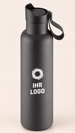 Nachhaltige Trinkflasche für Logo 