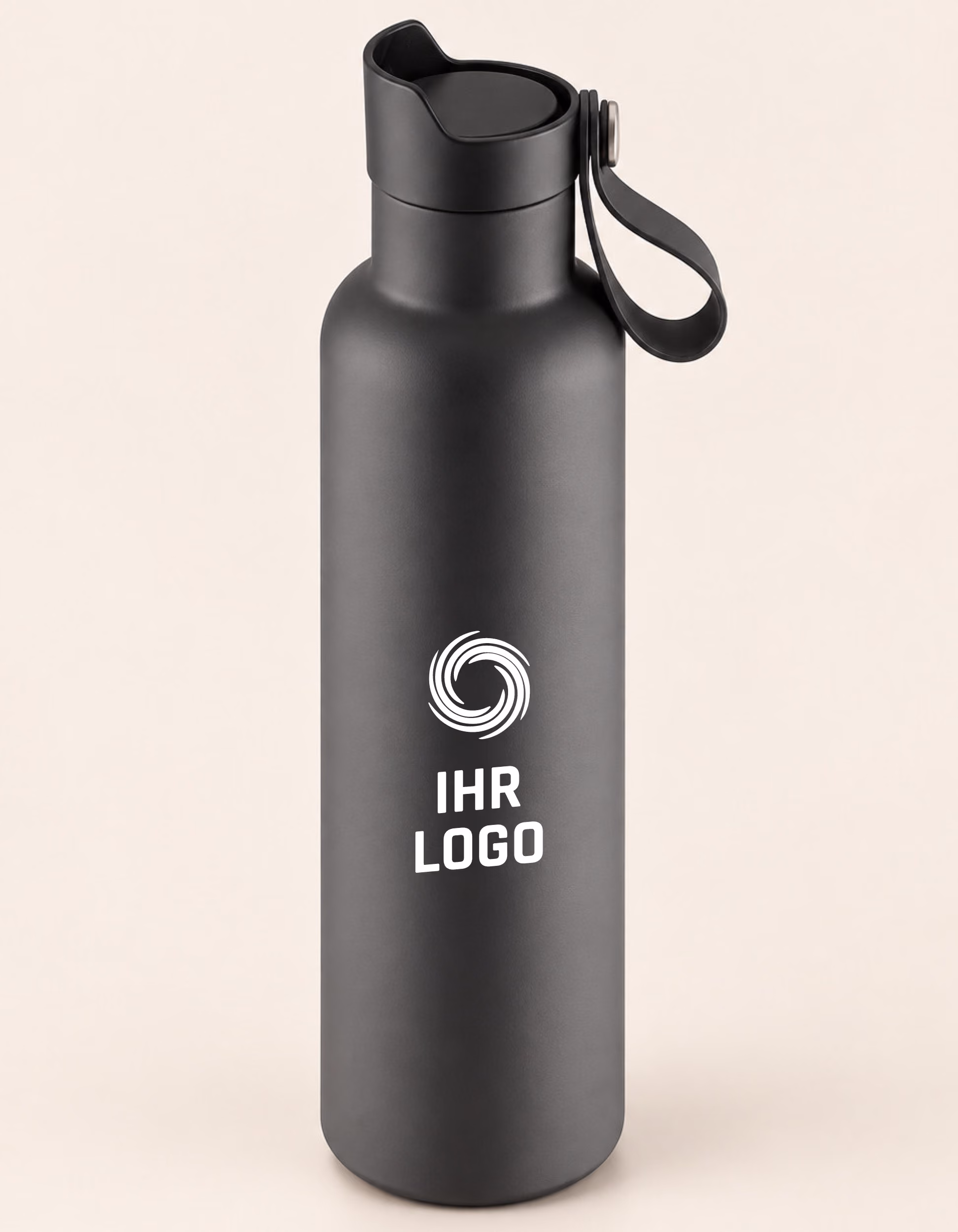 Günstige Trinkflasche mit Trinkhalm als Werbemittel