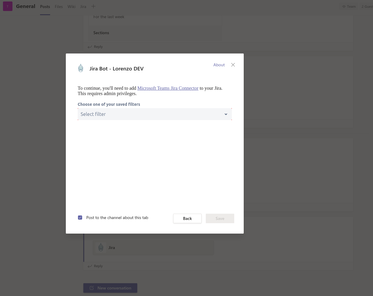 Microsoft Teams Tab App development