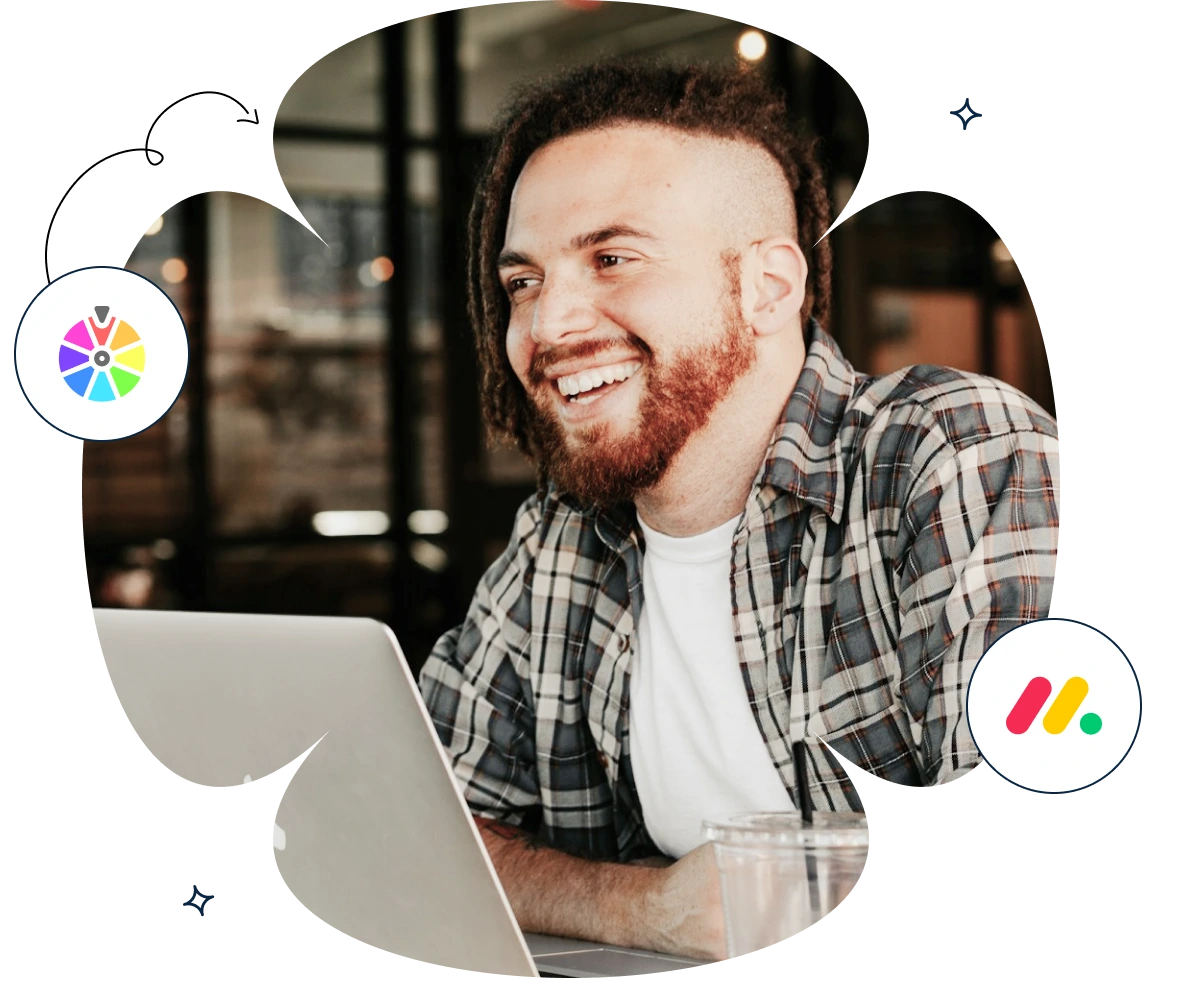 Task Roulette for Monday product page hero image