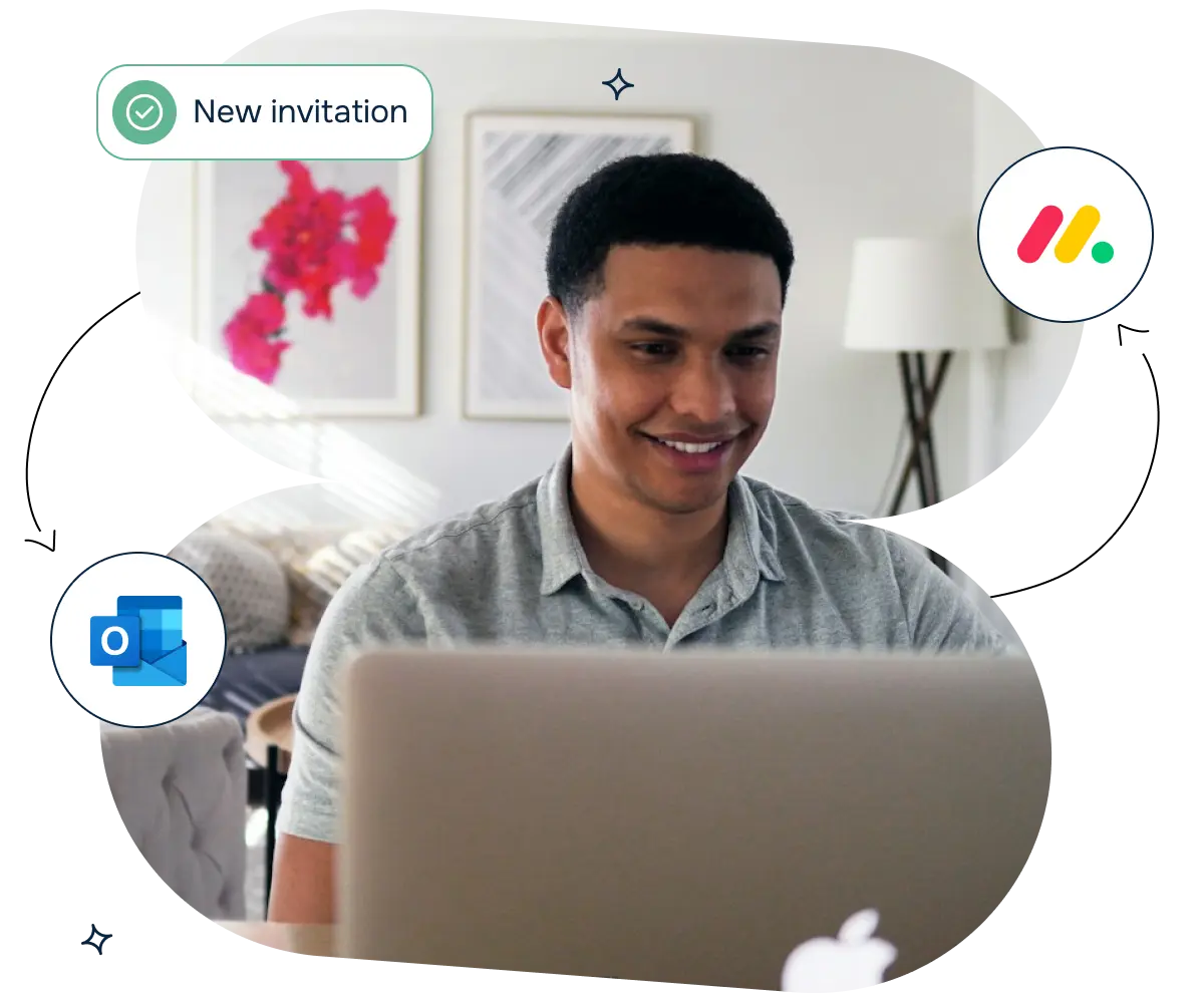 Outlook Calendar Anywhere for Monday product page hero image