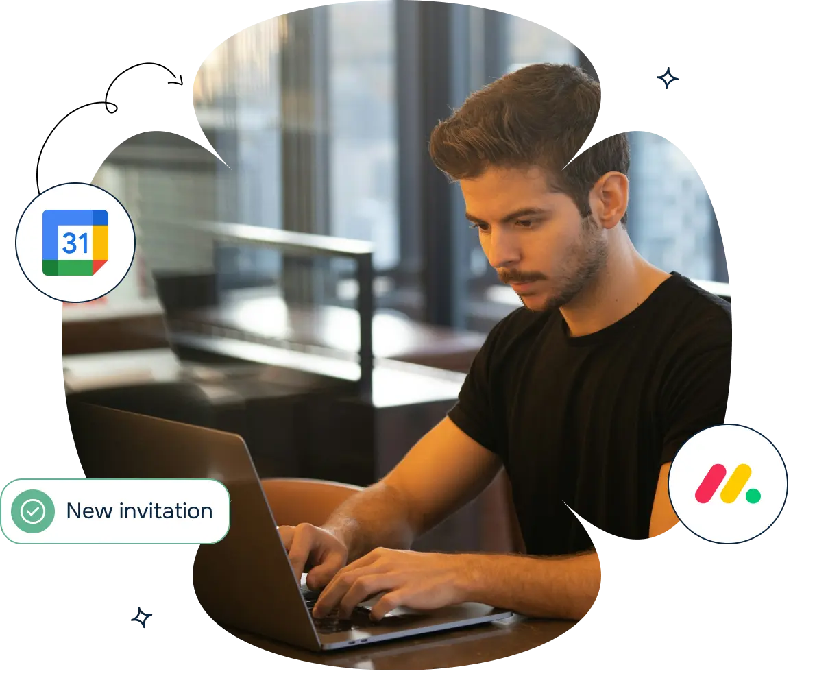 Google Calendar Anywhere for Monday product page hero image