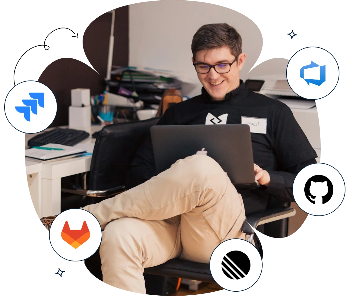 Capybara: GitHub, Linear, Azure DevOps for Jira Service Management product page hero image