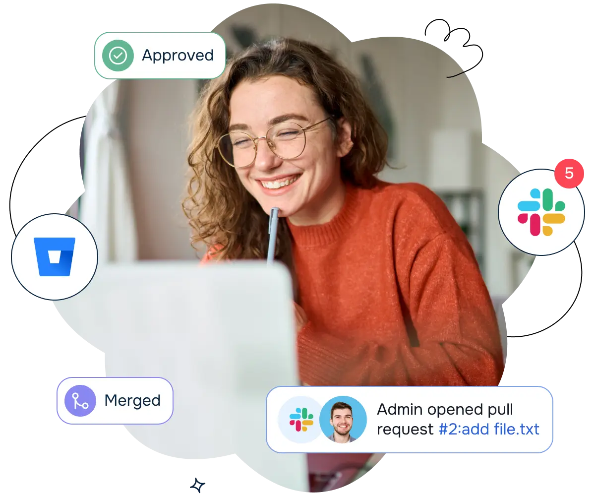 Slack Notifications for Bitbucket product page hero image