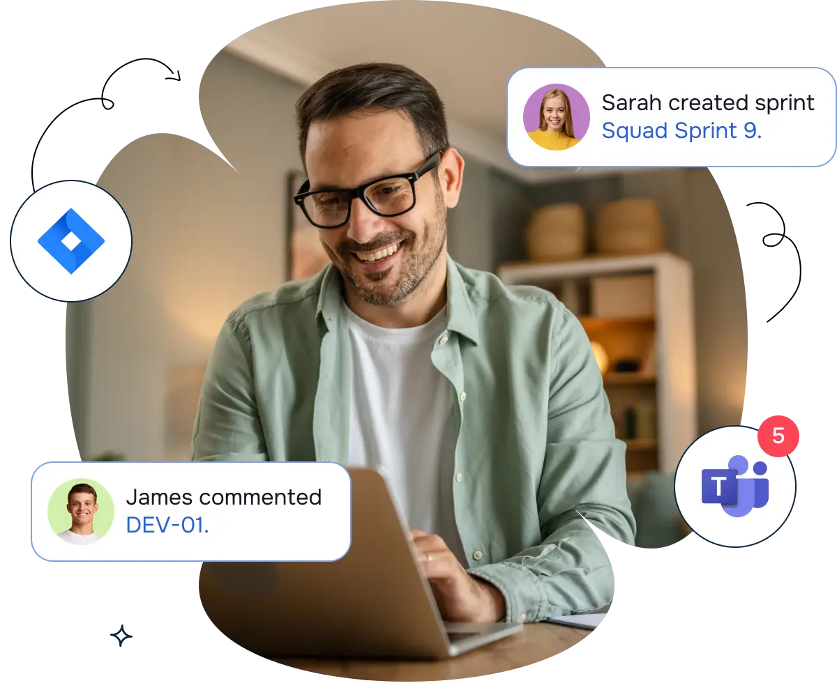 Advanced Microsoft Teams Jira Connector product page hero image