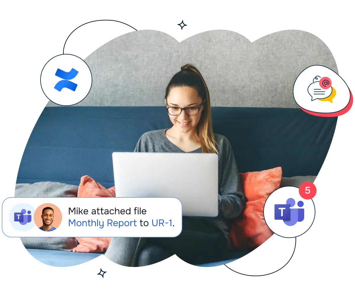 Advanced Microsoft Teams Confluence Connector product page hero image