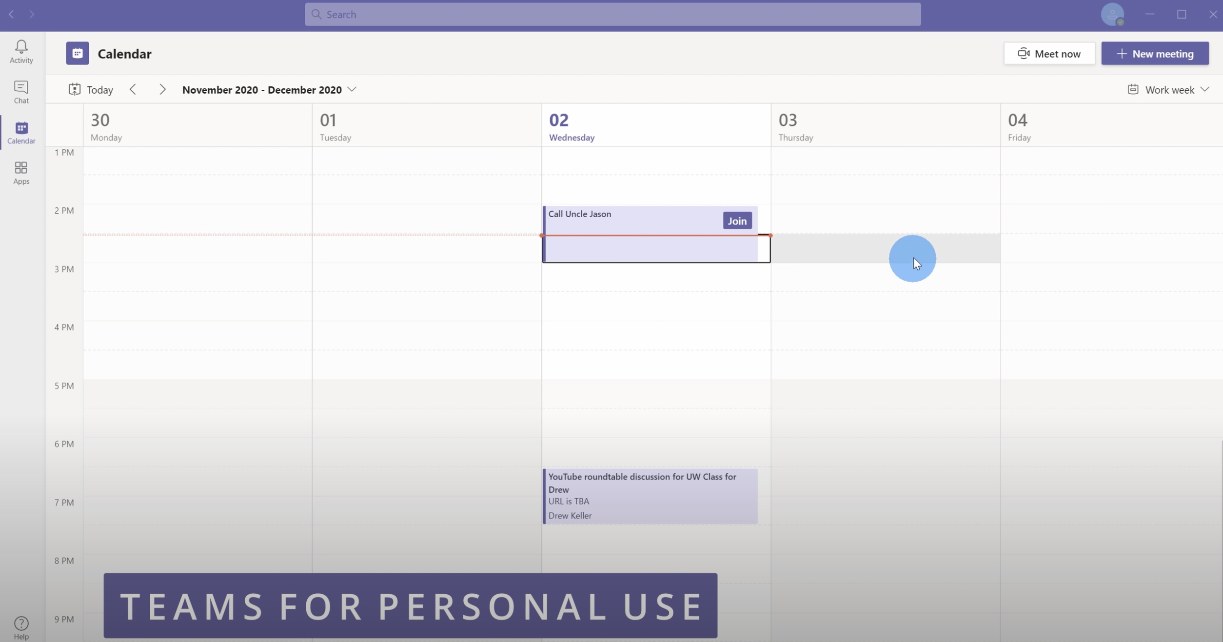 Microsoft Teams for personal use