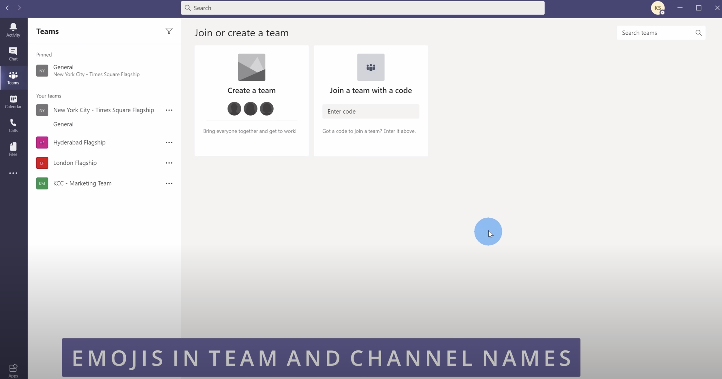 You can use emojis in team and channel names in Microsoft Teams