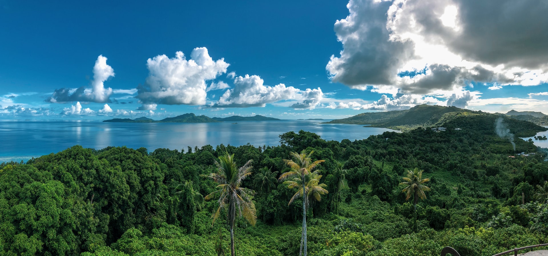 Beach and rainforest in Micronesia