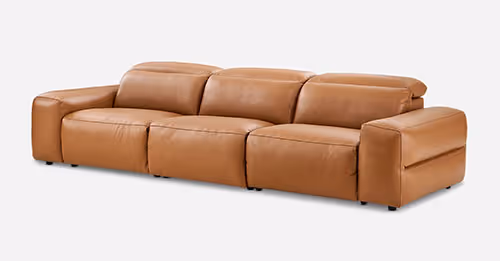 Leather Recliner Sofa