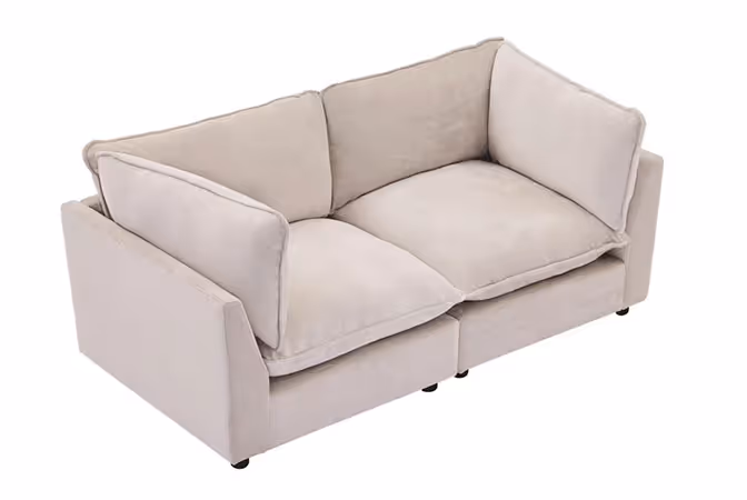 Oversized 2 Seater Sectional Sofa Loveseat