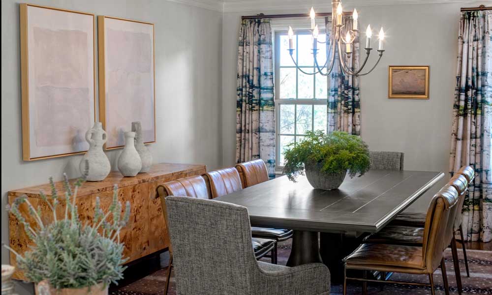 Abstract Dining Room Curtains