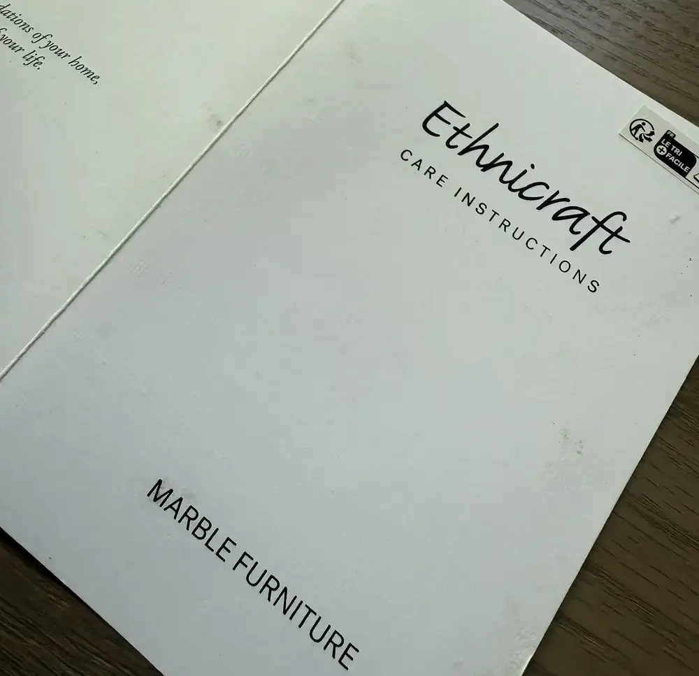 Stone Coffee Table Care Instruction