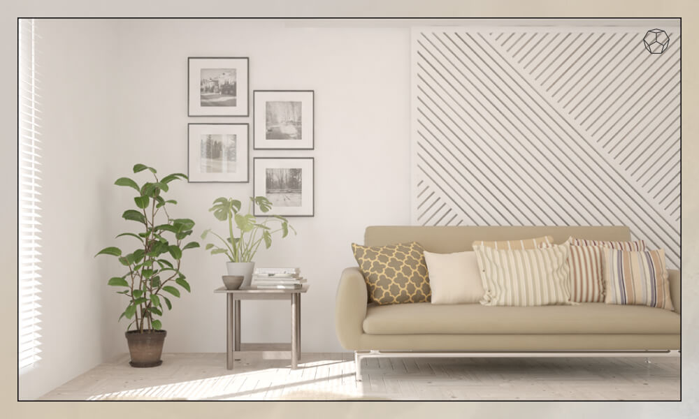 Accent Wall behind sofa