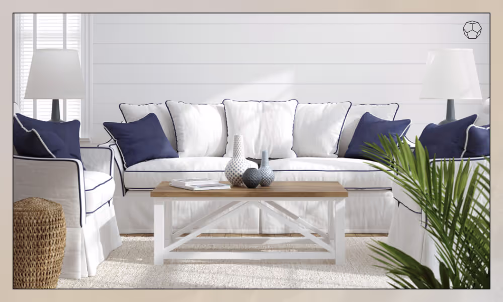 Coastal design living room