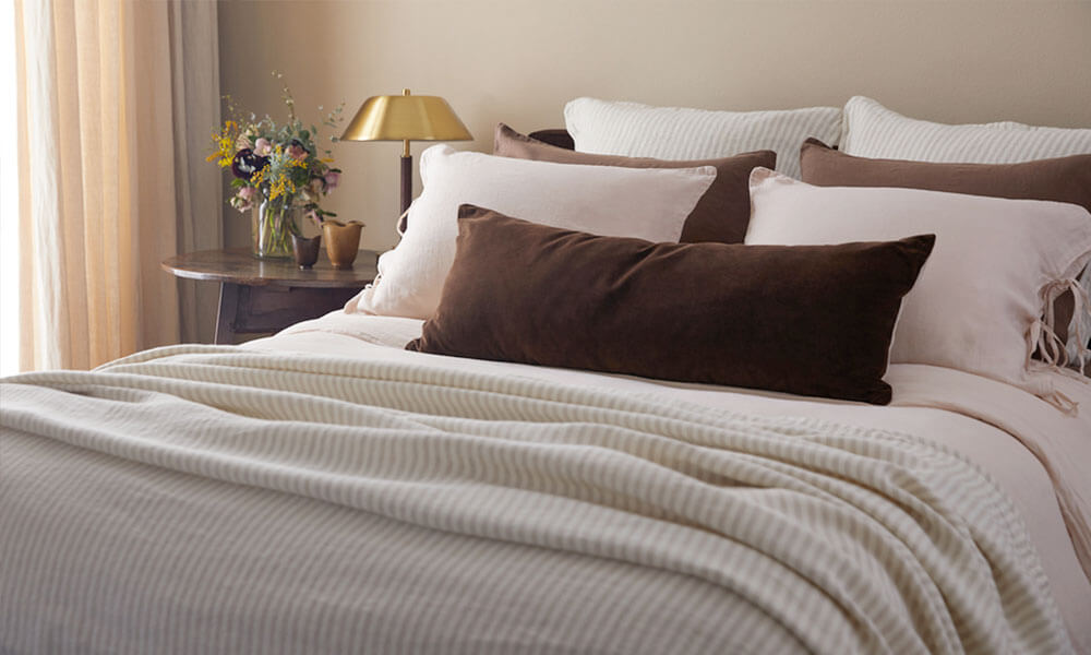 Velvet Lumbar Pillow collaborated withJake Arnold for Parachute